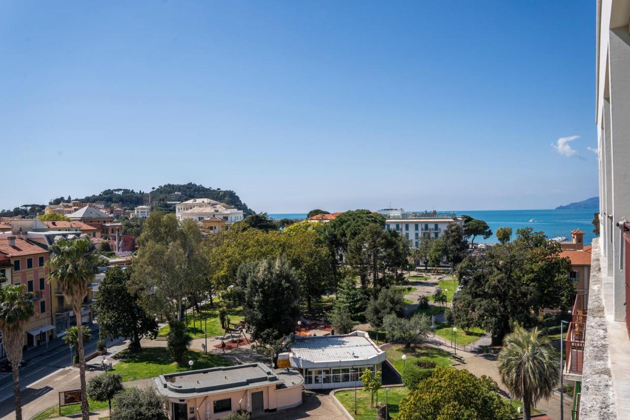 025 - Casa Panoramica In Centro, 90Metri Spiaggia Vista Mare Con Terrazzo Vista Portofino Sestri Levante Exterior foto